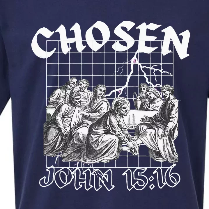 Chosen John 1516 Bible Verse Streetwear Sueded Cloud Jersey T-Shirt