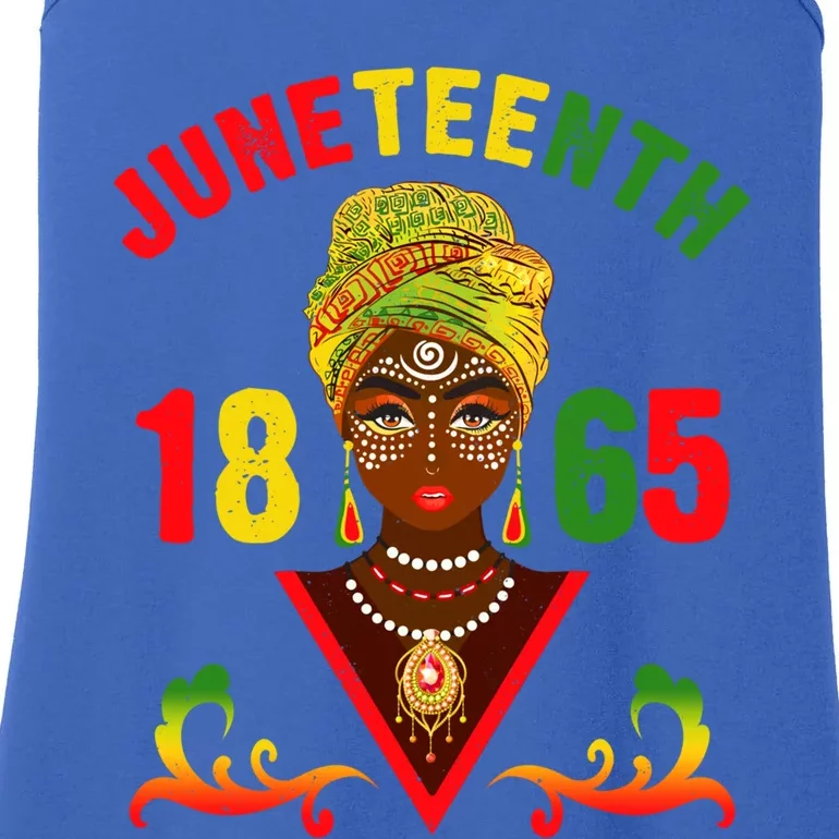 Celebrate Juneteenth 1865 Black Freedom African Gift Ladies Essential Tank