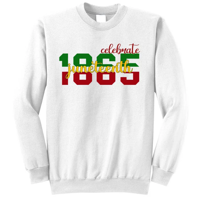 Celebrate Juneteenth 1865 Black History Month Afro Sweatshirt