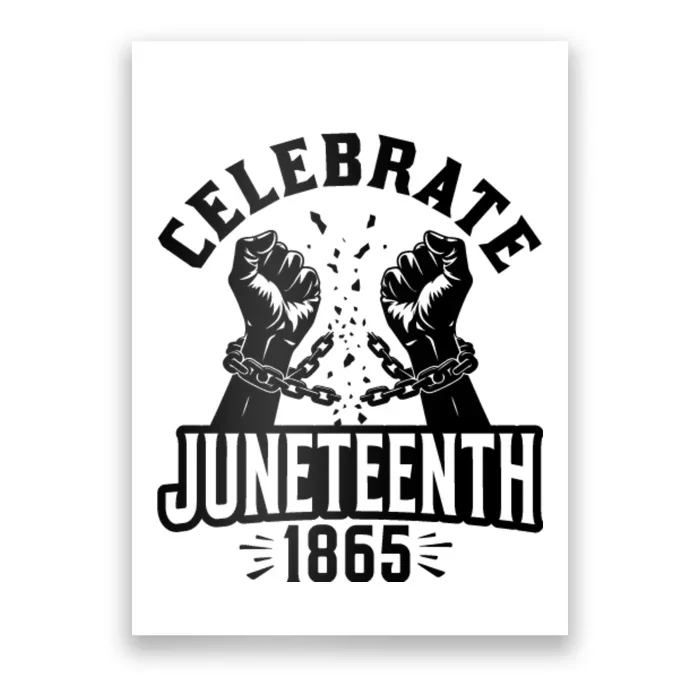 Celebrate Juneteenth 1865 Poster