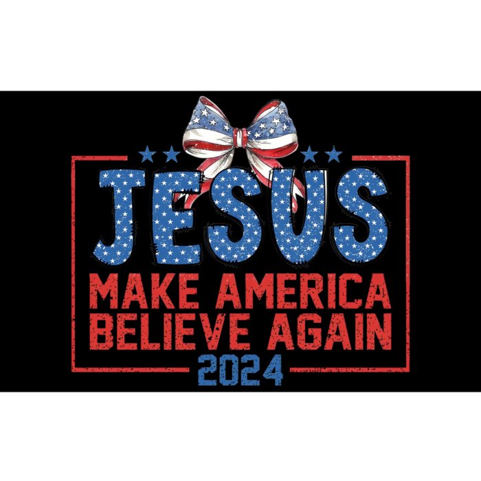 Coquette Jesus 2024 Christian 4th Of July Bumper Sticker