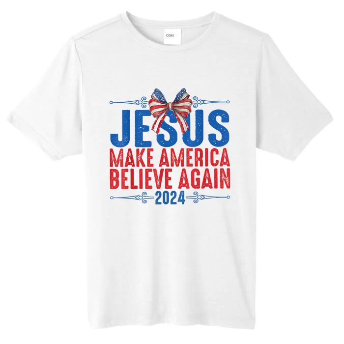 Coquette Jesus 2024 Make America Believe Again ChromaSoft Performance T-Shirt