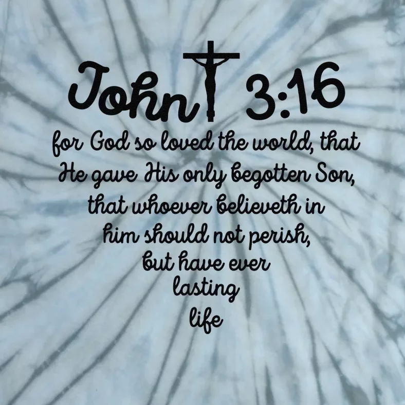 Christian John 316 For God So Loved The World Jesus Tie-Dye T-Shirt