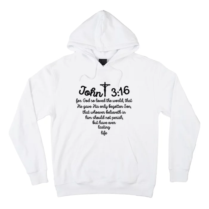 Christian John 316 For God So Loved The World Jesus Hoodie