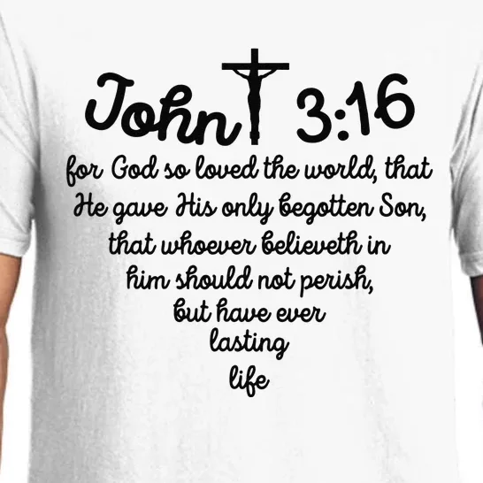 Christian John 316 For God So Loved The World Jesus Pajama Set