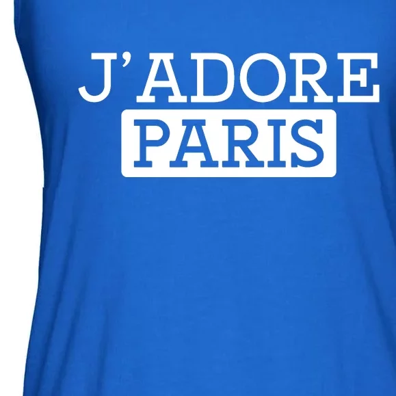 Cool J Adore Paris I Love Paris French Ladies Essential Flowy Tank