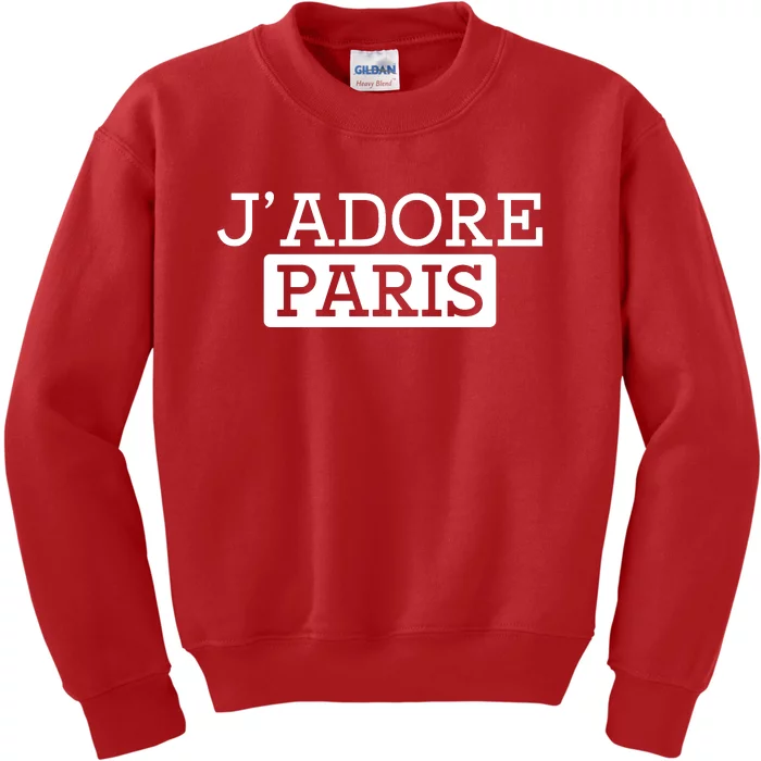 Cool J Adore Paris I Love Paris French Kids Sweatshirt