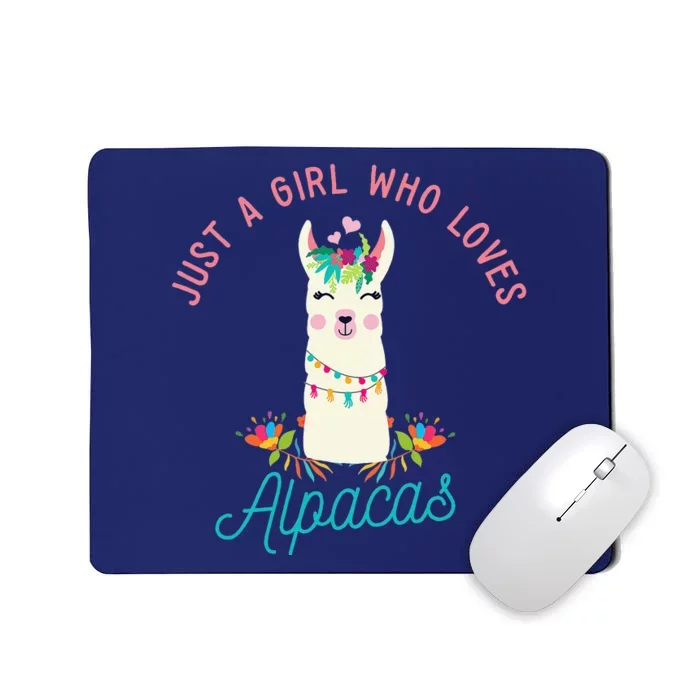 Cute Just A Who Loves Alpacas I Alpaca Mousepad