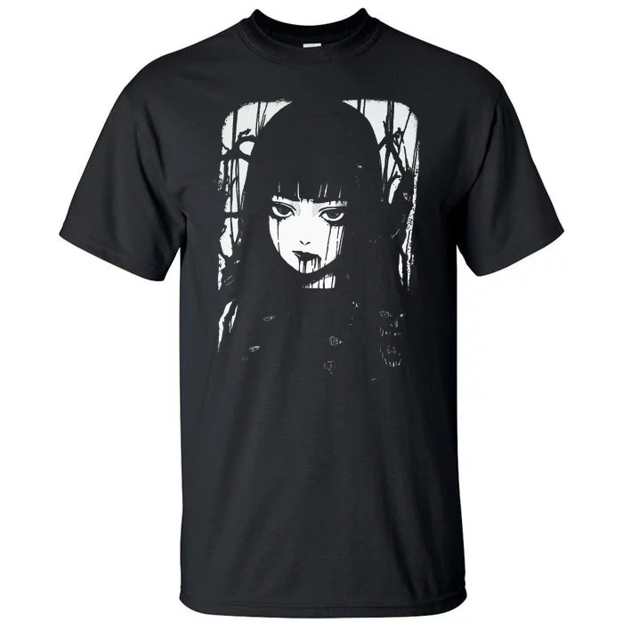 Creepy Japanese Anime Manga Horror Pastel Goth Grunge Tall T-Shirt