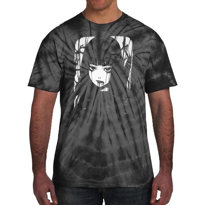 Creepy Japanese Anime Manga Horror Pastel Goth Grunge Tie-Dye T-Shirt