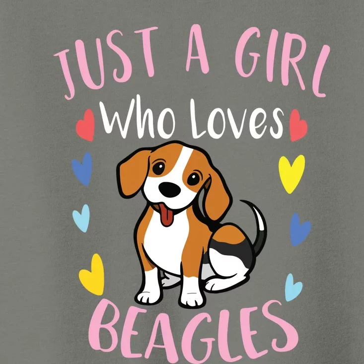 Cute Just A Who Loves Beagles Toddler T-Shirt