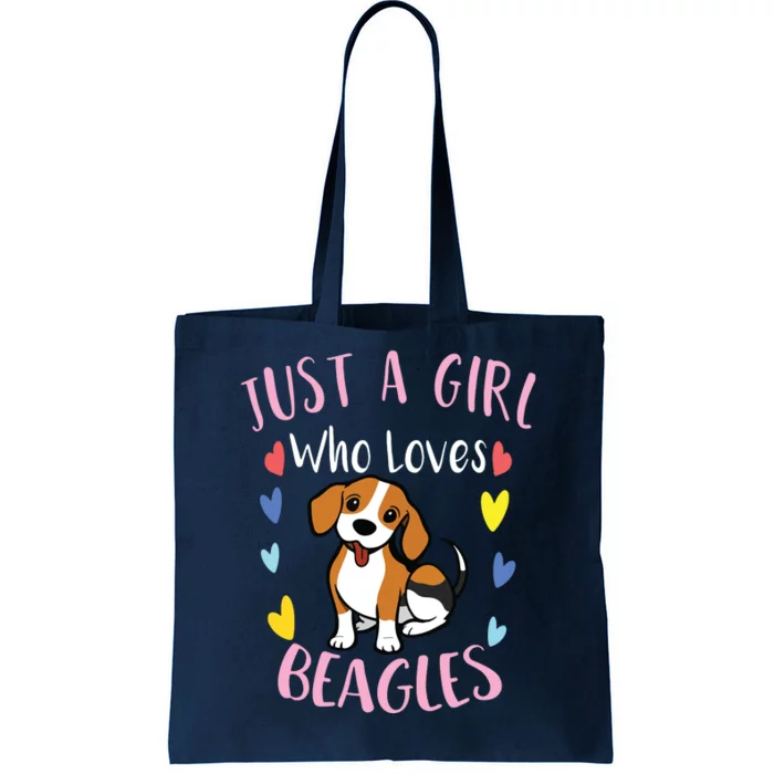 Cute Just A Who Loves Beagles Tote Bag