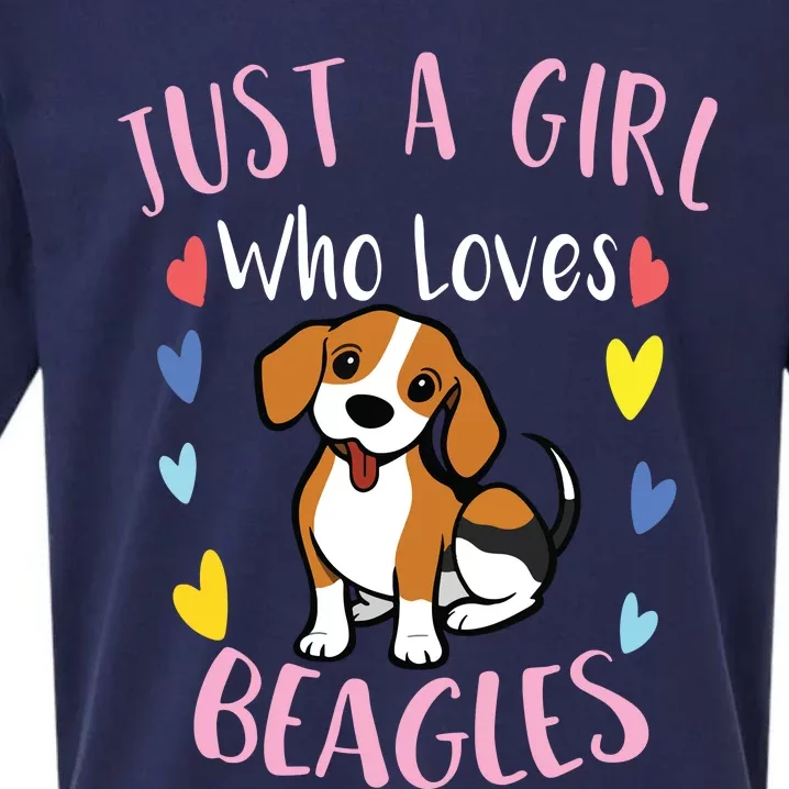 Cute Just A Who Loves Beagles Sueded Cloud Jersey T-Shirt