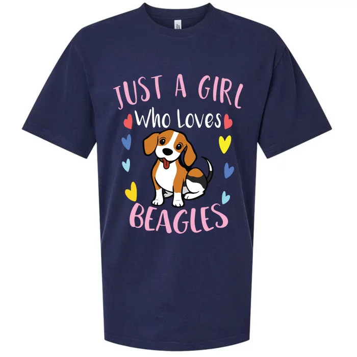 Cute Just A Who Loves Beagles Sueded Cloud Jersey T-Shirt