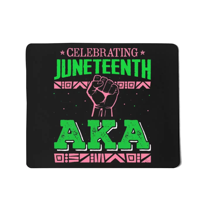 Celebrating Juneteenth Aka Fist Black History Mousepad