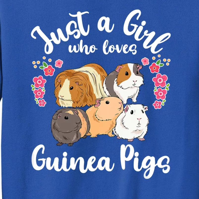 Guinea Pig Just A Giirl Who Loves Guinea Pigs Retro Tall Sweatshirt