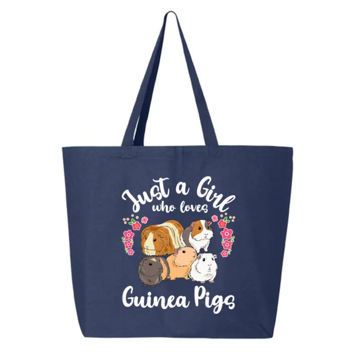 Guinea Pig Just A Giirl Who Loves Guinea Pigs Retro 25L Jumbo Tote