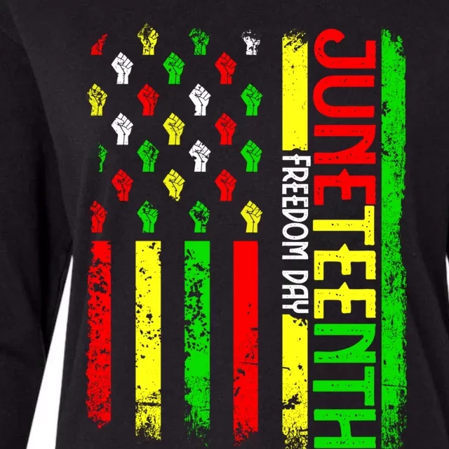 Celebrate Juneteenth Afro Pride Black History Month Cool Gift Womens Cotton Relaxed Long Sleeve T-Shirt