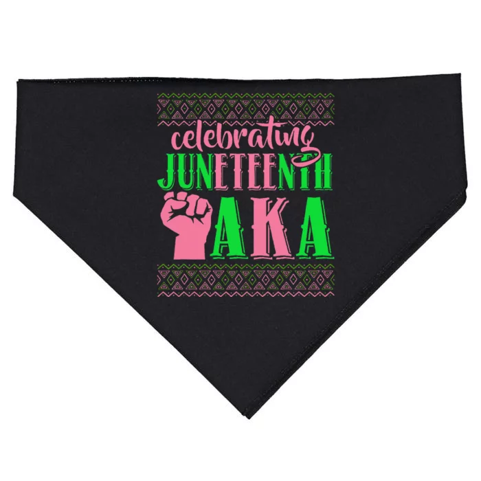 Celebrating Juneteenth AKA Fist Black History USA-Made Doggie Bandana