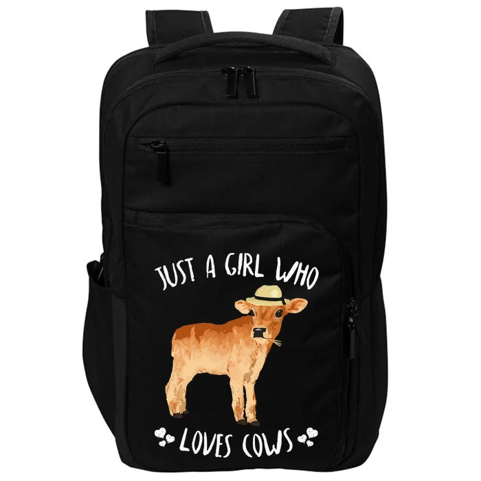 Cute Just A Who Loves Cows animal Impact Tech Backpack