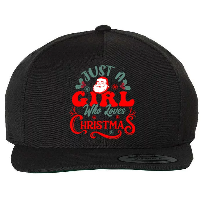 Christmas Just A Who Loves Gift Wool Snapback Cap