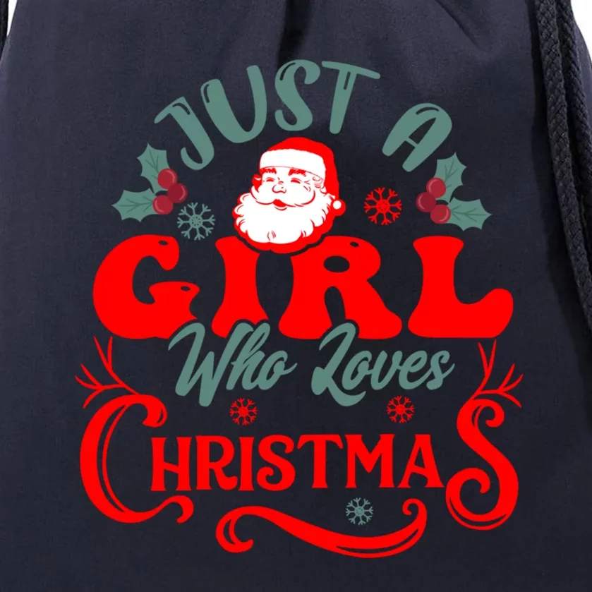 Christmas Just A Who Loves Gift Drawstring Bag