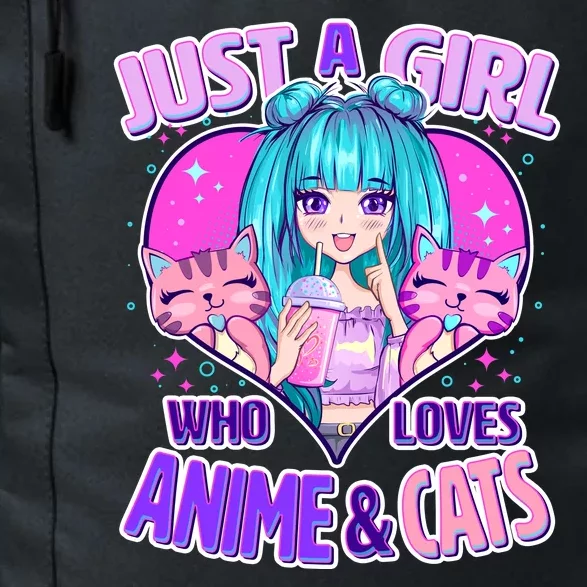 Cute Just A Girl Who Love Anime And Cats Daily Commute Backpack