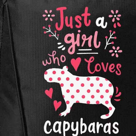 Capybara Just A  Who Loves Capybaras City Backpack