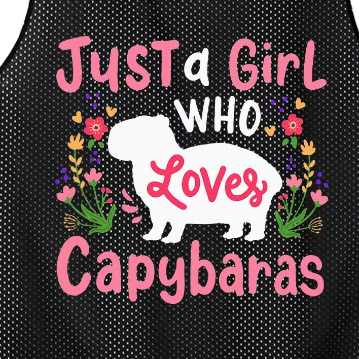 Capybara Just a  Who Loves Capybaras Mesh Reversible Basketball Jersey Tank