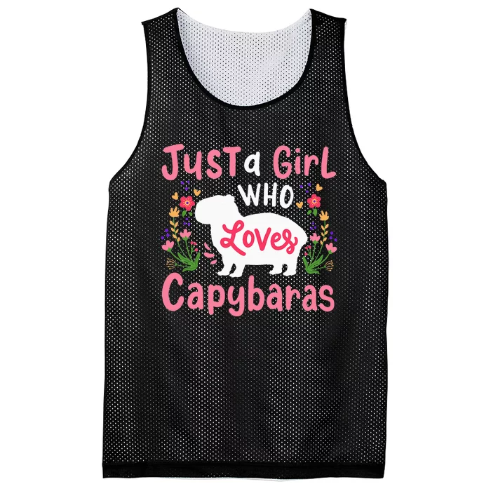 Capybara Just a  Who Loves Capybaras Mesh Reversible Basketball Jersey Tank