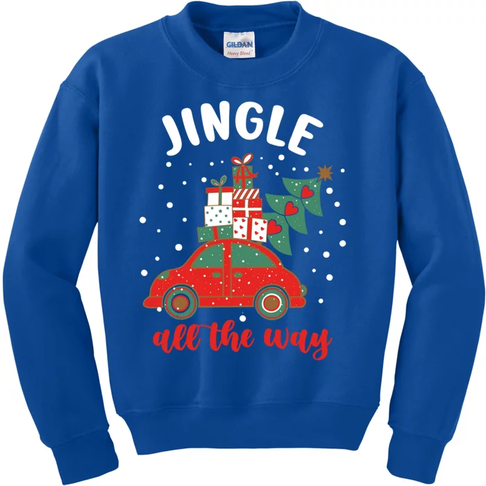 Christmas Jingle All The Way Gift Kids Sweatshirt