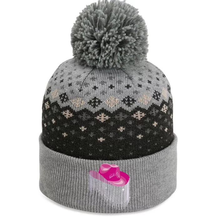 Cowboy Jewel And Glitter The Baniff Cuffed Pom Beanie