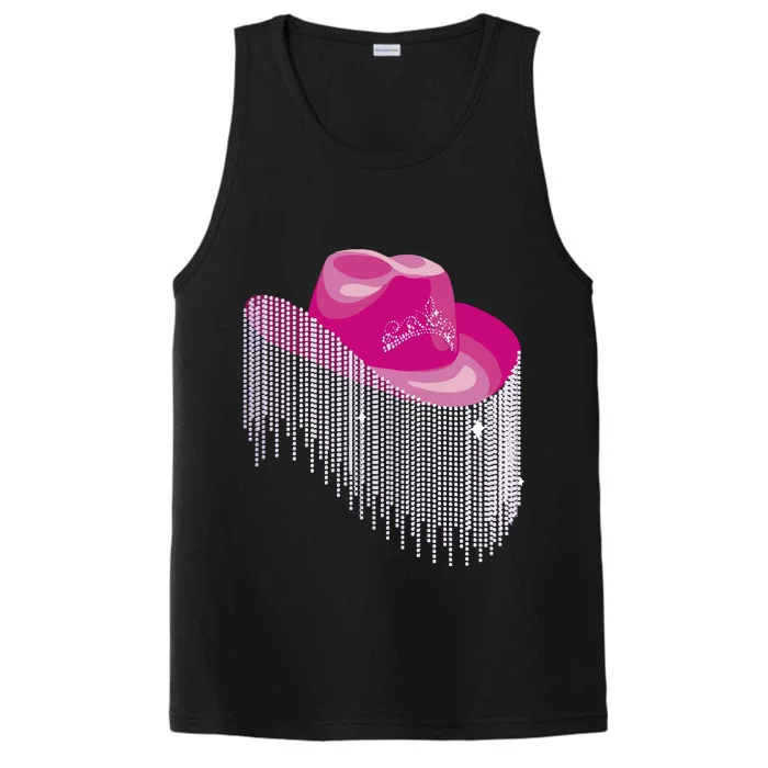 Cowboy Jewel And Glitter Performance Tank