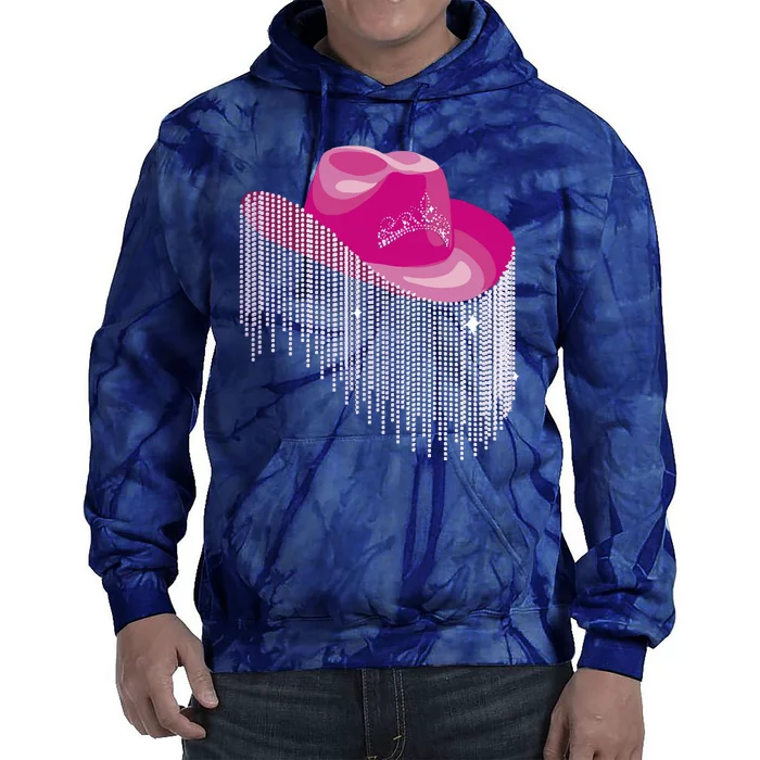 Cowboy Jewel And Glitter Tie Dye Hoodie