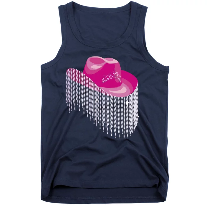 Cowboy Jewel And Glitter Tank Top