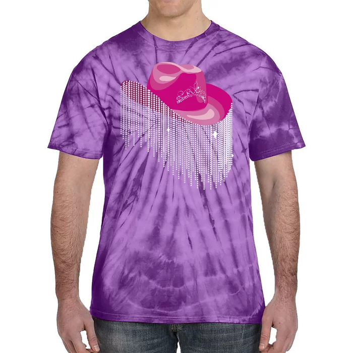 Cowboy Jewel And Glitter Tie-Dye T-Shirt