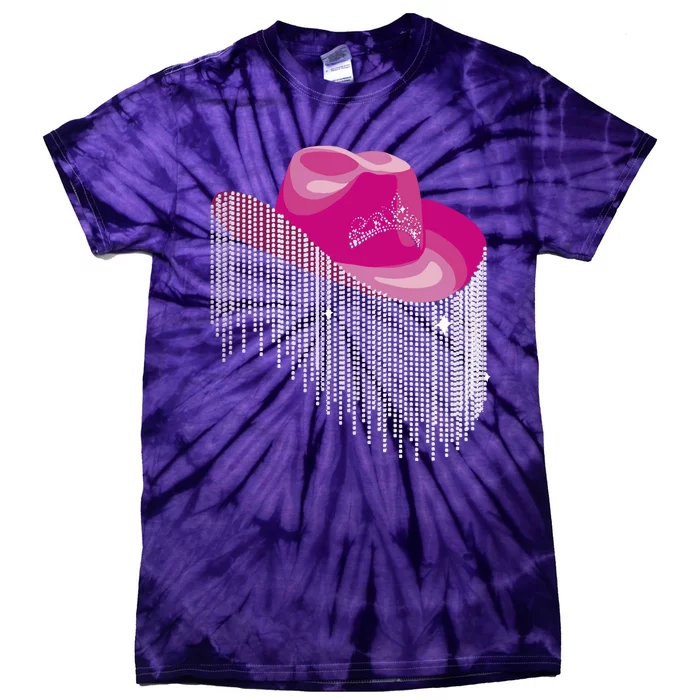 Cowboy Jewel And Glitter Tie-Dye T-Shirt