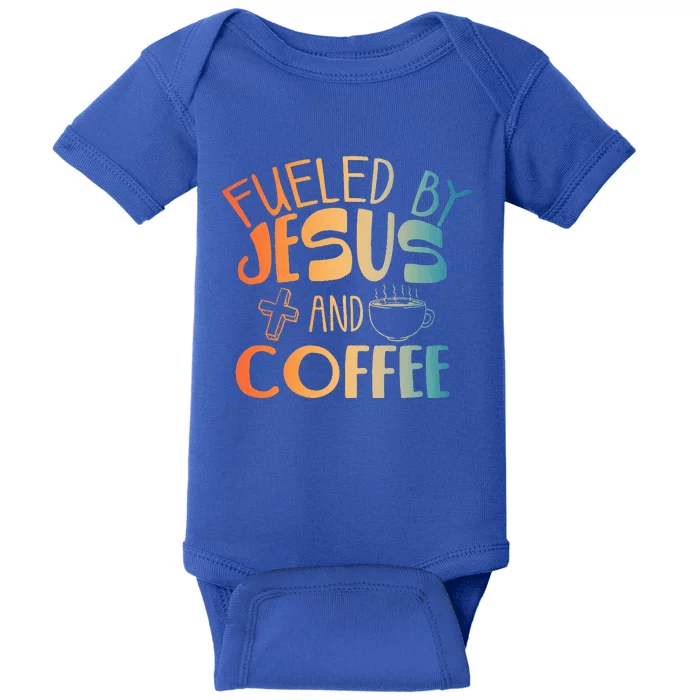 Cool Jesus Art For Christian Jesus Coffee Lover Baby Bodysuit