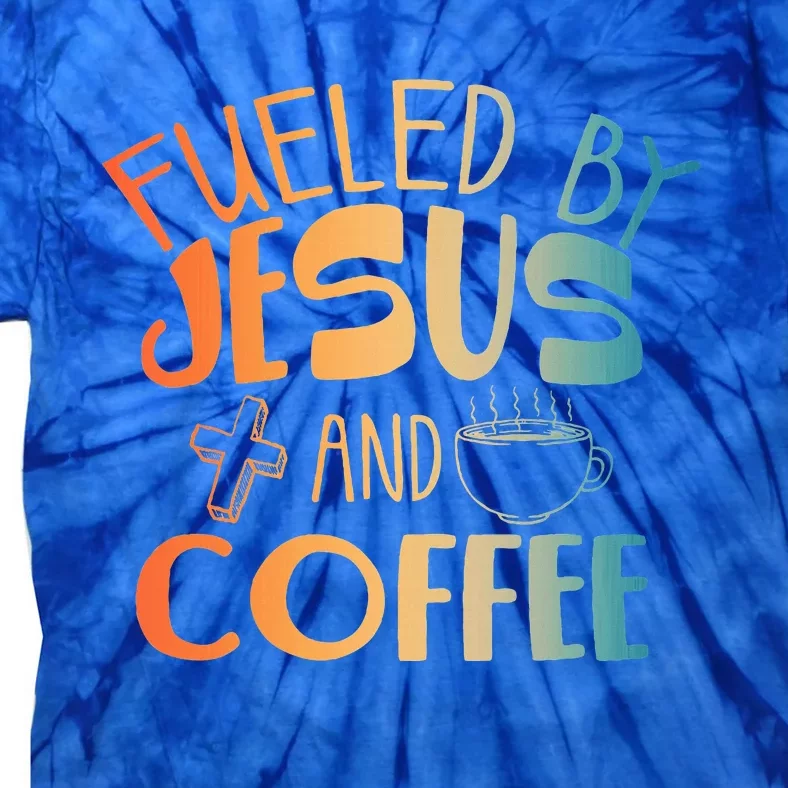 Cool Jesus Art For Christian Jesus Coffee Lover Tie-Dye T-Shirt