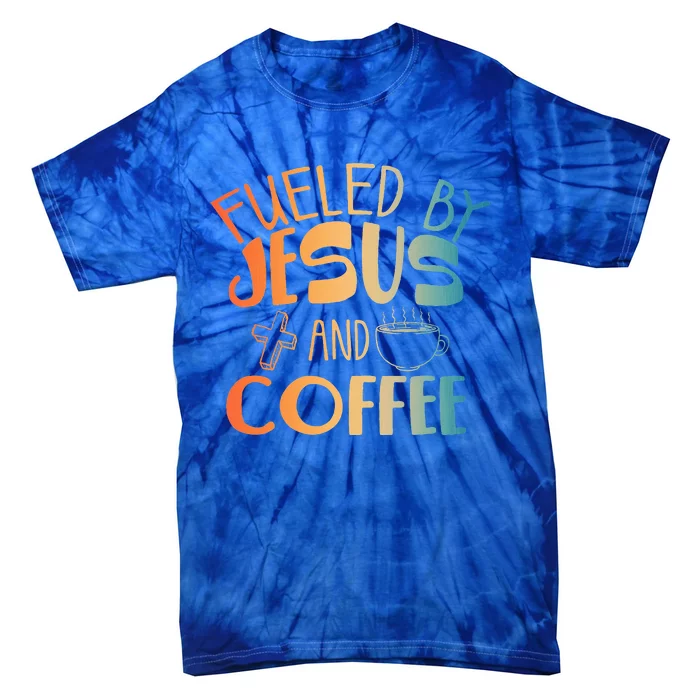 Cool Jesus Art For Christian Jesus Coffee Lover Tie-Dye T-Shirt