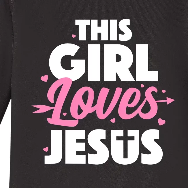 Cool Jesus Art For Girls Jesus Christian Lover Baby Long Sleeve Bodysuit