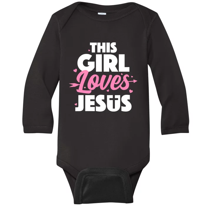 Cool Jesus Art For Girls Jesus Christian Lover Baby Long Sleeve Bodysuit