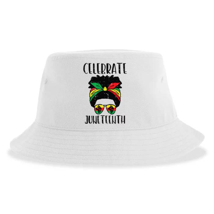 Celebrate Juneteenth Afro Africa Bandana Sunglasses Sustainable Bucket Hat