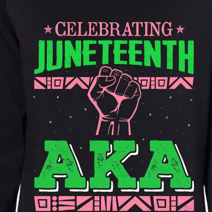 Celebrating Juneteenth Aka Fist Black History Womens California Wash Sweatshirt