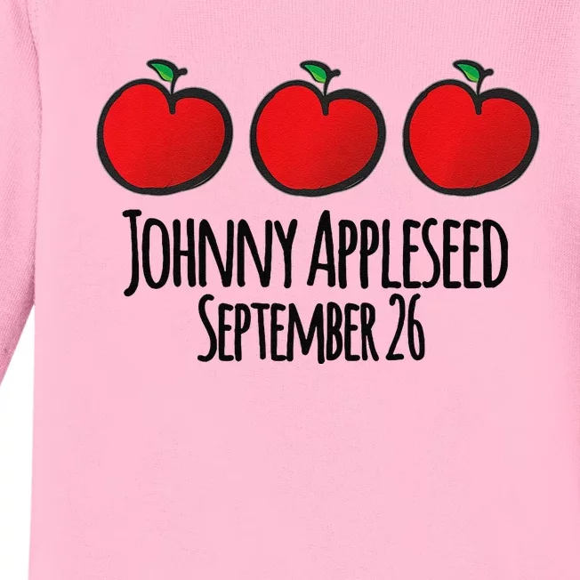 Celebrate Johnny Appleseed September 26 Teachers Preschool Premium Baby Long Sleeve Bodysuit