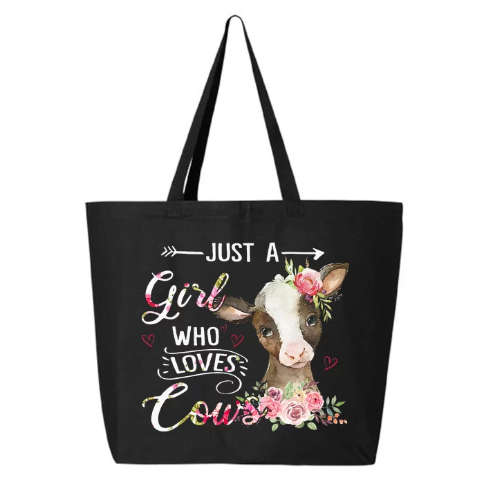 Cow Just A Girl Who Loves Cows Funny Gifts 25L Jumbo Tote