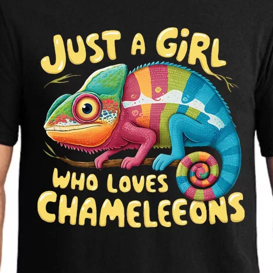 Chameleon Just A Girl Who Loves Chameleons Pajama Set