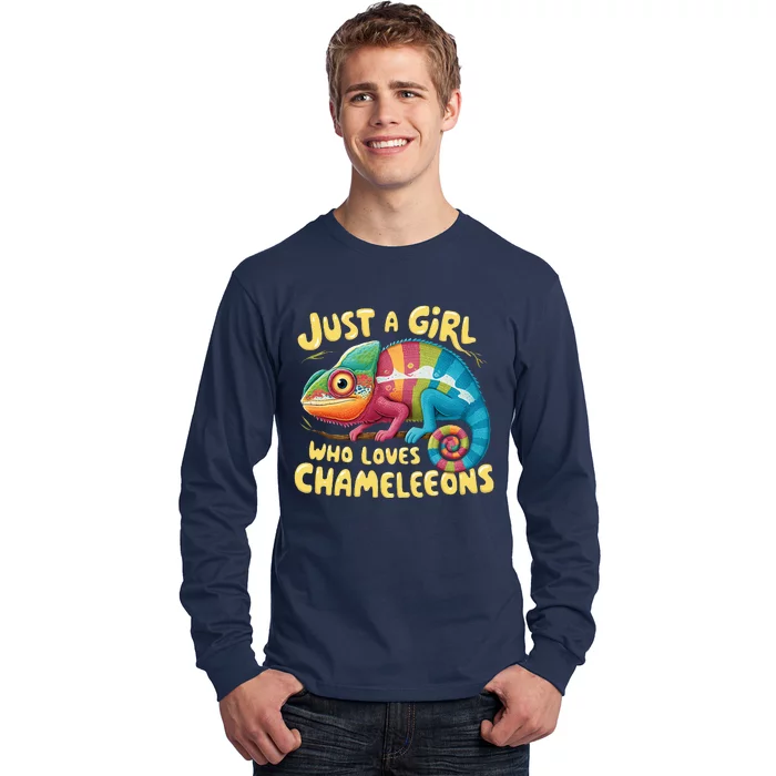 Chameleon Just A Girl Who Loves Chameleons Long Sleeve Shirt