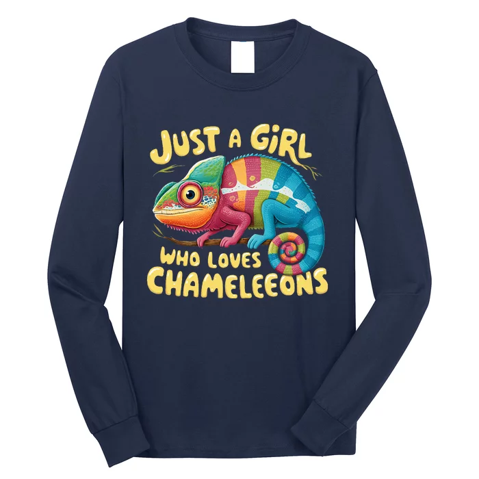 Chameleon Just A Girl Who Loves Chameleons Long Sleeve Shirt