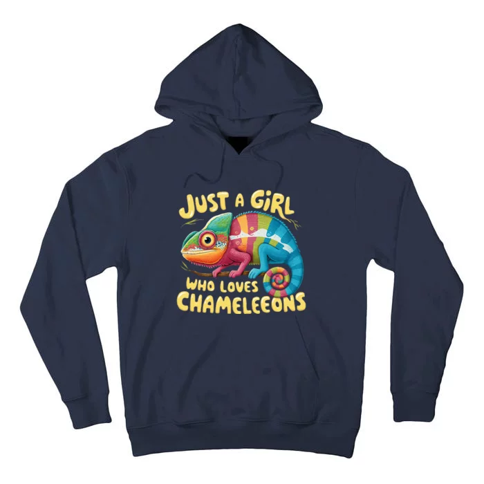 Chameleon Just A Girl Who Loves Chameleons Tall Hoodie